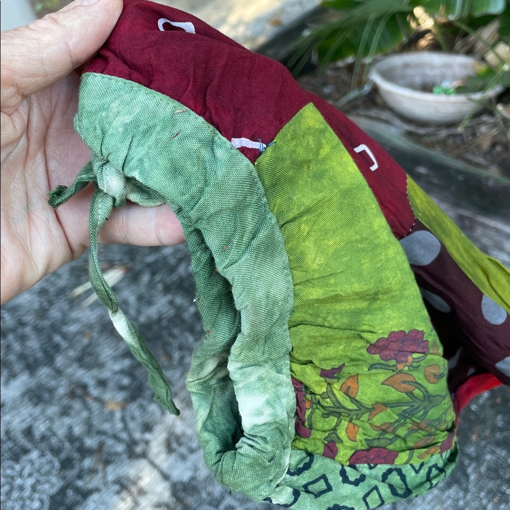 patchwork, balloon style harem , and pants with p… - image 4